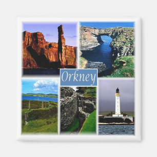 ENG055 DE ORKNEY EILANDS ORKNEYS, Engeland, Fridge Magneet