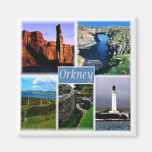 ENG055 DE ORKNEY EILANDS ORKNEYS, Engeland, Fridge Magneet (Voorkant)
