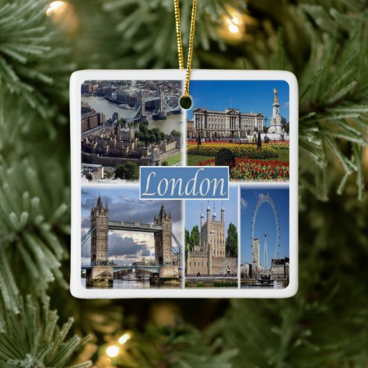 ENG056 LONDON, Engeland, Europa, Keramisch Ornament (Boom)