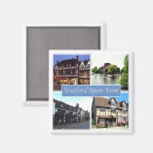 ENG060 STRATFORD UPON AVON, England Europe, Fridge Magneet (Voorkant / Achterkant)