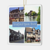 ENG060 STRATFORD UPON AVON, England Europe Keramisch Ornament (Links)