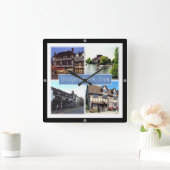 ENG060 STRATFORD UPON AVON, England Europe Vierkante Klok (Huis)