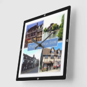 ENG060 STRATFORD UPON AVON, England Europe Vierkante Klok (Hoek)