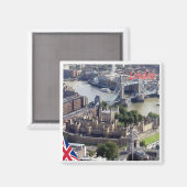 ENG064 LONDON Panorama, Engeland, Fridge Magnet (Voorkant / Achterkant)