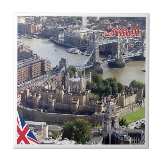 ENG064 LONDON Panorama, Engeland, Tegeltje (Voorkant)