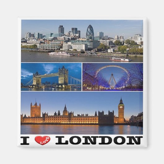 ENG065 LONDON "I LIVE", Engeland, Fridge Magneet (Voorkant)
