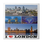 ENG065 LONDON "I LOVE", Engeland, Tegeltje (Voorkant)