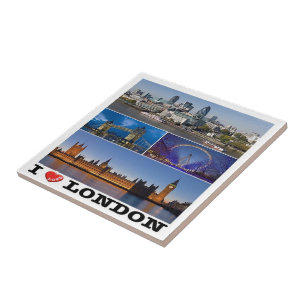 ENG065 LONDON "I LOVE", Engeland, Tegeltje