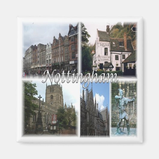 ENG067 NOTTINGHAM, Engeland, Europa, Fridge Magneet (Voorkant)