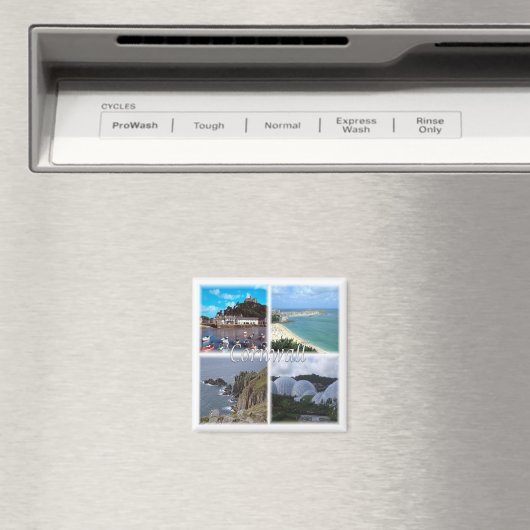 ENG076 CORNWALL, Land's end St. Ive, Fridge Magneet (Insitu (Vaatwasser))