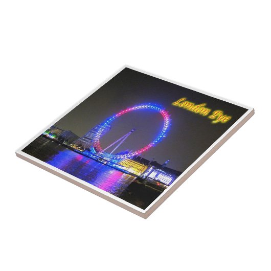 ENG081 LONDON EYE, Engeland, Europa, Tegeltje (Zijkant)