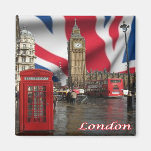 ENG082 BIG BEN, DUBBELE DECKER BUS, Fridge Magneet