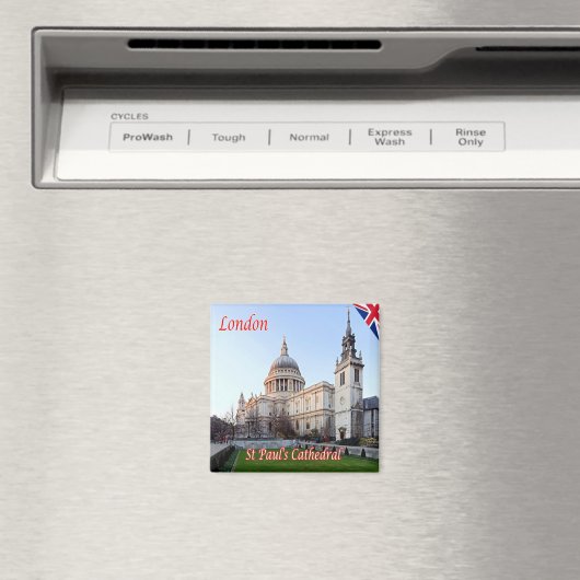 ENG083 LONDON SAINT PAUL CATHEDRAL, Fridge Magneet (Insitu (Vaatwasser))