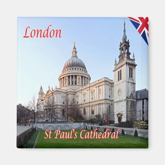 ENG083 LONDON SAINT PAUL CATHEDRAL, Fridge Magneet (Voorkant)