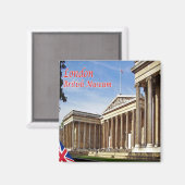 ENG093 LONDON BRITISH MUSEUM, Fridge Magneet (Voorkant / Achterkant)