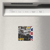 ENG094 LONDON BLACK PET TAXI, Fridge Magneet (Insitu (Vaatwasser))