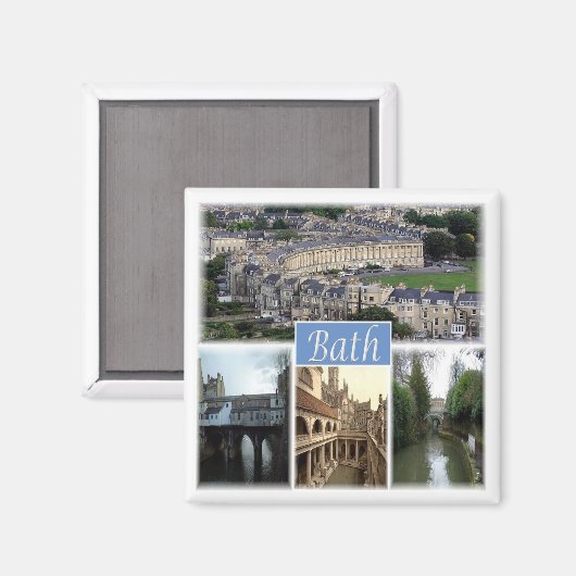 ENG097 BATH SOMERSET, Engeland, Fridge Magneet (Voorkant / Achterkant)