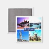ENG098 BRIGHTON, Engeland, Europa, Fridge Magneet (Voorkant / Achterkant)