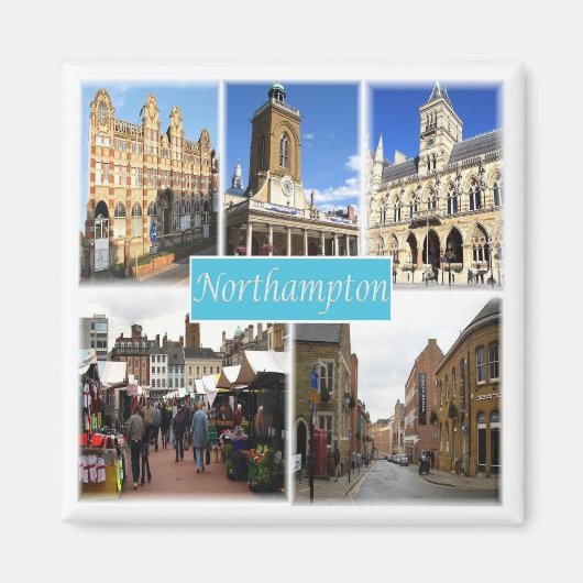 ENG099 NORTHAMPTON, Engeland, Europa, Fridge Magneet (Voorkant)