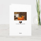 eng Black Hoods rat die pompoenzaad eet Kaart (Achterkant)