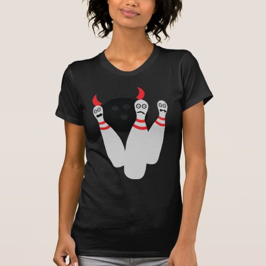 eng bowlingneusduivel t-shirt (Voorkant)