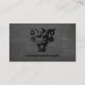 Eng donker demonisch gezicht visitekaartje (Voorkant)