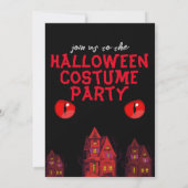 eng | Eenvoudige halloween Adult party uitnodiging (Achterkant)