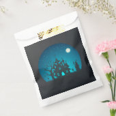 Eng en Fun Blauw en Zwart Haunted House Bedankzakje (Gezegeld)