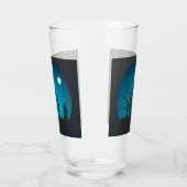 Eng en Fun Blauw en Zwart Haunted House Glas (Links)
