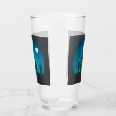 Eng en Fun Blauw en Zwart Haunted House Glas (Rechts)