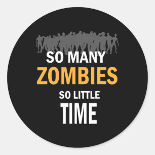 eng en grappig Halloween Ronde Sticker