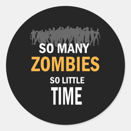 eng en grappig Halloween Ronde Sticker (Voorkant)
