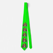 eng eng griezelmonster print stropdas (Voorkant)