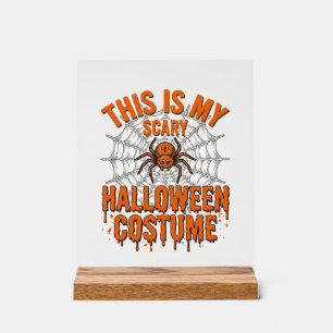 Eng eng Halloween kostuum spinnenweb vintage ontwe Acryl Bord