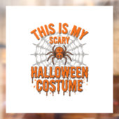 Eng eng Halloween kostuum spinnenweb vintage ontwe Raamsticker (Vel 2)