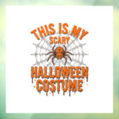 Eng eng Halloween kostuum spinnenweb vintage ontwe Raamsticker (Vel 3)