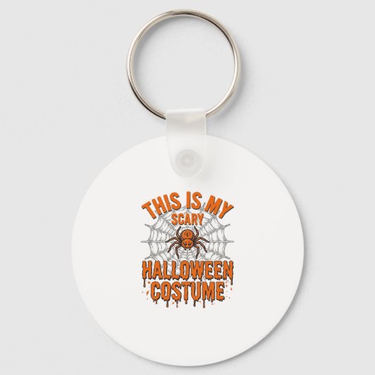 Eng eng Halloween kostuum spinnenweb vintage ontwe Sleutelhanger (Voorkant)