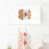 Eng eng Halloween kostuum spinnenweb vintage ontwe Spandoek (Insitu)