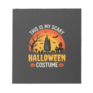 Eng eng Halloween kostuum vintage zonsondergang on Notitieblok