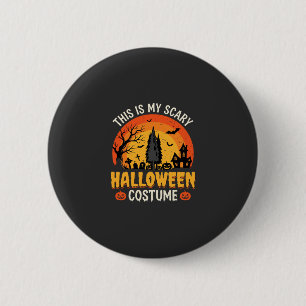 Eng eng Halloween kostuum vintage zonsondergang on Ronde Button 5,7 Cm