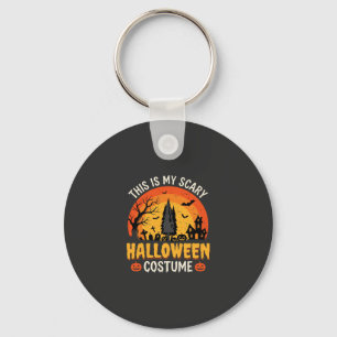 Eng eng Halloween kostuum vintage zonsondergang on Sleutelhanger
