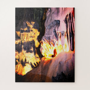 Eng gezicht in een grot legpuzzel