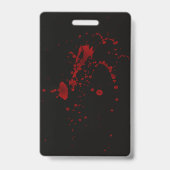 Eng Griezelen Bloody Halloween Kostuumfeest Black  Badge (Achterkant)