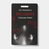Eng Griezelen Bloody Halloween Kostuumfeest Black  Badge (Voorzijde)