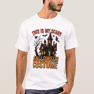 Eng Griezelen Halloween Kostuum Spookhuis Vintage T-shirt