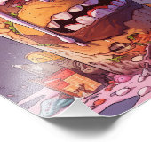 Eng griezelig eten foto afdruk (Hoek)