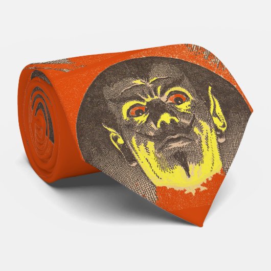 eng guy print stropdas (Opgerold)