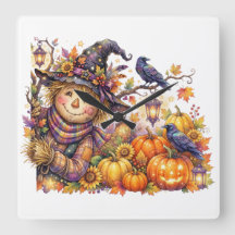 Eng Halloween, glurende vogelverschrikker, oogst