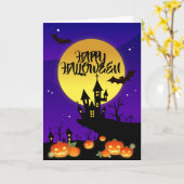 Eng Halloween Kaart (Gele Bloem)