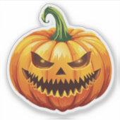 Eng Halloween-monster Sticker (Voorkant)